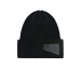Черная шерстяная шапка с логотипом Emporio Armani | Фото 1