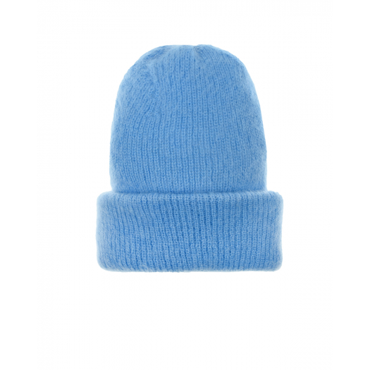Голубая шапка с отворотом  | Фото 1