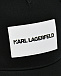 Бейсболка с логотипом, черная Karl Lagerfeld kids | Фото 3