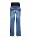 Синие джинсы с разрезами для беременных Pietro Brunelli | Фото 4
