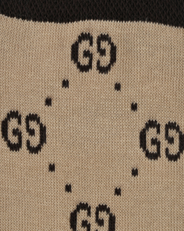 Коричневые носки с логотипом GUCCI Коричневый, арт. 557013 4K432 9764 | Фото 2