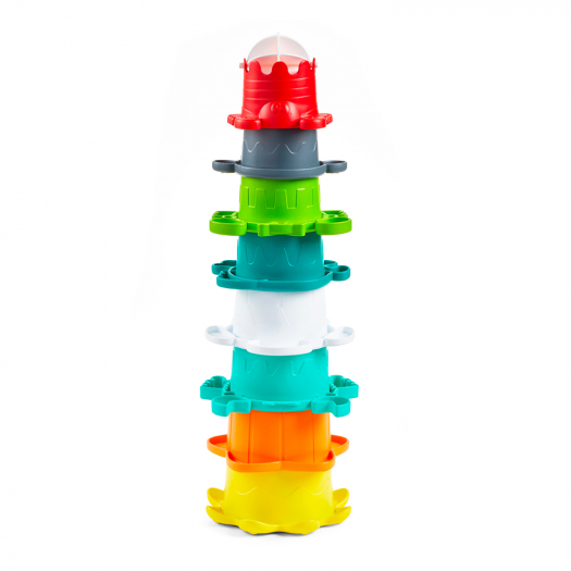 Игрушка &quot;Разноцветные стаканчики-сито&quot; для купания INFANTINO | Фото 1