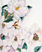 Бело-розовое платье с цветочным принтом Monnalisa | Фото 3