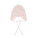 Розовая шапка из хлопка с аппликациями Il Trenino | Фото 1