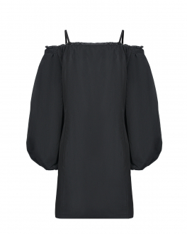 Черное платье с открытыми плечами Les Coyotes de Paris Черный, арт. 120-33-081 138 | Фото 1