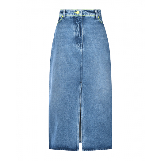 Голубая джинсовая юбка MSGM | Фото 1