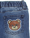 Голубые выбеленные джинсы Moschino | Фото 4