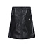 Черная кожаная юбка с металлическими пуговицами Philipp Plein | Фото 2
