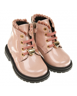 Розовые ботинки на молнии и шнуровке Walkey Розовый, арт. Y1A5-41536-1158302- | Фото 1