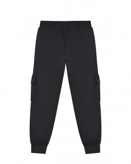 Черные брюки с накладными карманами Aletta Черный, арт. A220701-10N 123 | Фото 2