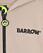 Бежевая спортивная куртка крупным лого на спине Barrow | Фото 3