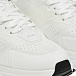Кроссовки со шнуровкой на резинке, белые Fessura | Фото 6