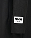 Черное пальто с аппликацией &quot;зеркальный звездопад&quot; MSGM | Фото 4