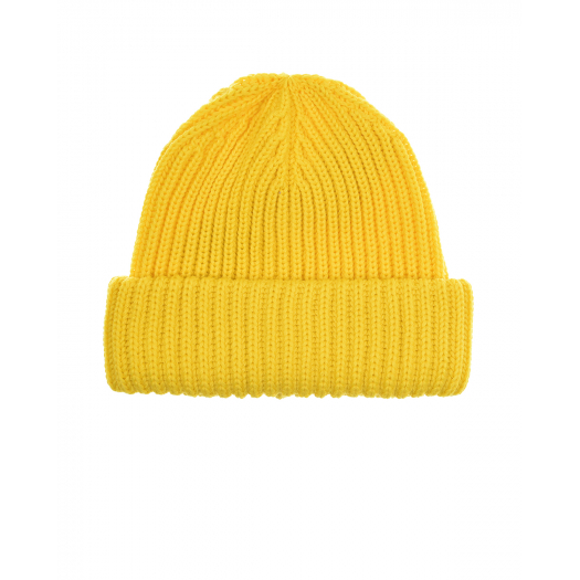 Желтая шапка из смесовой шерсти Catya | Фото 1
