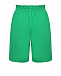 Зеленые шорты с поясом на резинке Dan Maralex | Фото 2