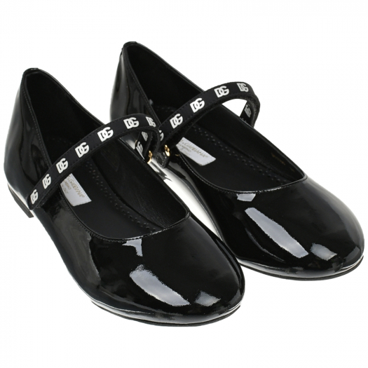 Лаковые туфли с брендированной застежкой Dolce&Gabbana | Фото 1