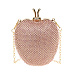 Розовая сумка-яблоко со стразами, 10x10x3 см David Charles | Фото 2