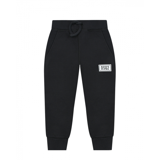 Черные спортивные брюки с лого Dsquared2 | Фото 1