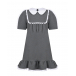 Серое платье из трикотажа с оборками Prairie Серый, арт. 507F22123FW GREY | Фото 1