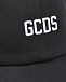 Черная кепка с белым лого GCDS | Фото 3