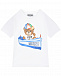 Комплект: футболка и бермуды, принт &quot;медвежонок в лодке&quot; Moschino | Фото 2