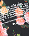 Черная толстовка-худи с цветочным принтом MSGM | Фото 3