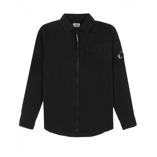 Черная рубашка из габардина CP Company | Фото 1