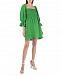 Зеленое льняное платье мини ALINE | Фото 4