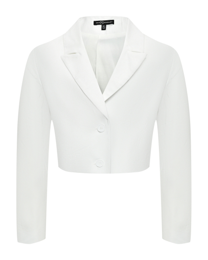 Пиджак однобортный укороченный, белый Dan Maralex | Фото 1