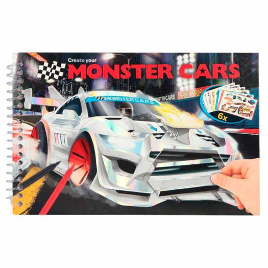 Альбом для раскрашивания Monster Cars, мини DEPESCHE | Фото 1