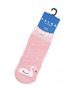 Розовые носки с принтом &quot;лебедь&quot; Falke Розовый, арт. 10563 8476 | Фото 1