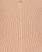 Трикотажное платье пудрового цвета на пуговицах Pietro Brunelli | Фото 9