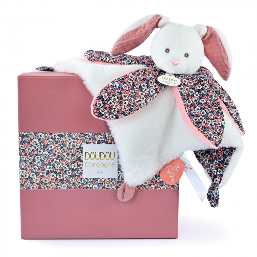 Игрушка-комфортер Кролик розовый Bohaime Doudou et Compagnie | Фото 1