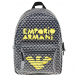 Рюкзак со сплошным принтом и логотипом, 35х25х12,5 см Emporio Armani | Фото 1