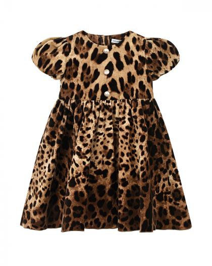 Леопардовое платье с шортиками Dolce&Gabbana | Фото 1