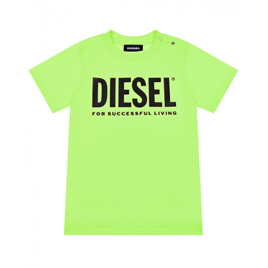 Футболка салатового цвета Diesel | Фото 1