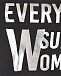 Черная футболка с принтом &quot;Everyday super woman&quot; Pietro Brunelli | Фото 7