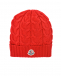 Красная базовая шапка из шерсти Moncler | Фото 1