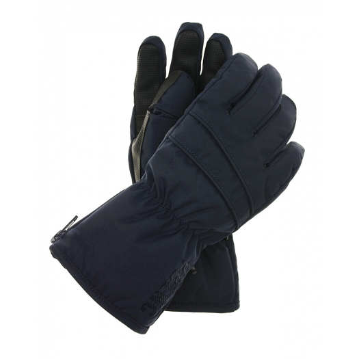 Темно-синие перчатки с манжетом на молнии Poivre Blanc | Фото 1