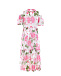 Платье-макси с цветочным принтом Monnalisa | Фото 3