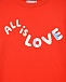 Красный свитшот с принтом &quot;All is love&quot; Stella McCartney | Фото 3