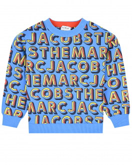 Голубой свитшот со сплошным логотипом Marc Jacobs (The) Голубой, арт. W25524 784 | Фото 1