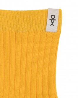 Желтые хлопковые носки Yula , арт. YU-407 | Фото 2
