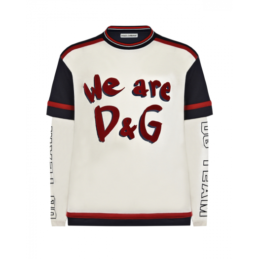 Толстовка с принтом &quot;We are D&G&quot; Dolce&Gabbana | Фото 1