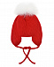 Красная шапка с серебристыми сердечками Joli Bebe | Фото 2