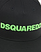Черная бейсболка с зеленым логотипом Dsquared2 | Фото 3