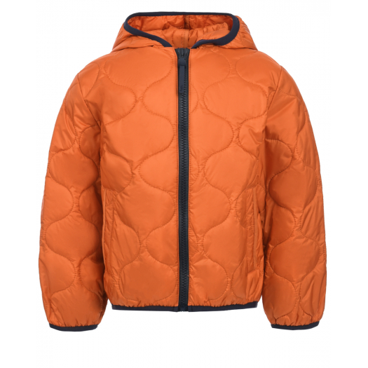 Оранжевая стеганая куртка IL Gufo | Фото 1