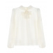 Белая блуза с бантом Dolce&Gabbana | Фото 1