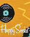 Желтые носки с декором &quot;пластинки&quot; Happy Socks | Фото 2