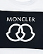 Белая футболка с черной полосой Moncler | Фото 3